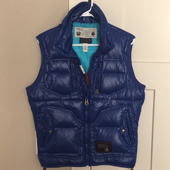 Diesel Blue Down Puffer Vest 